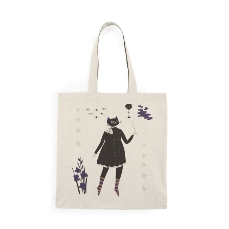 Cat & Candle Tote Bag - Image 2