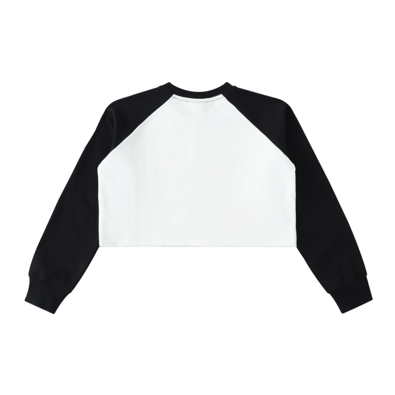 Get Over It Raglan Crop Sweat Shirt - Image 3