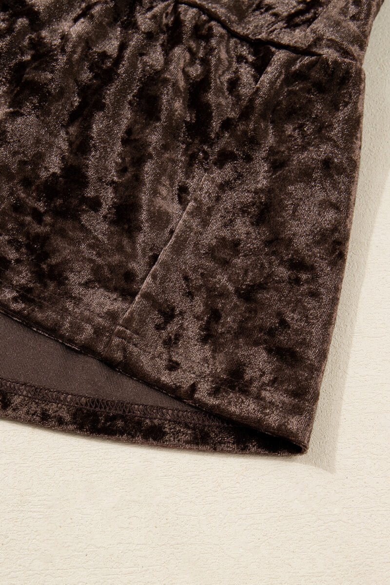 Chocolate Velvet Dress - Image 11