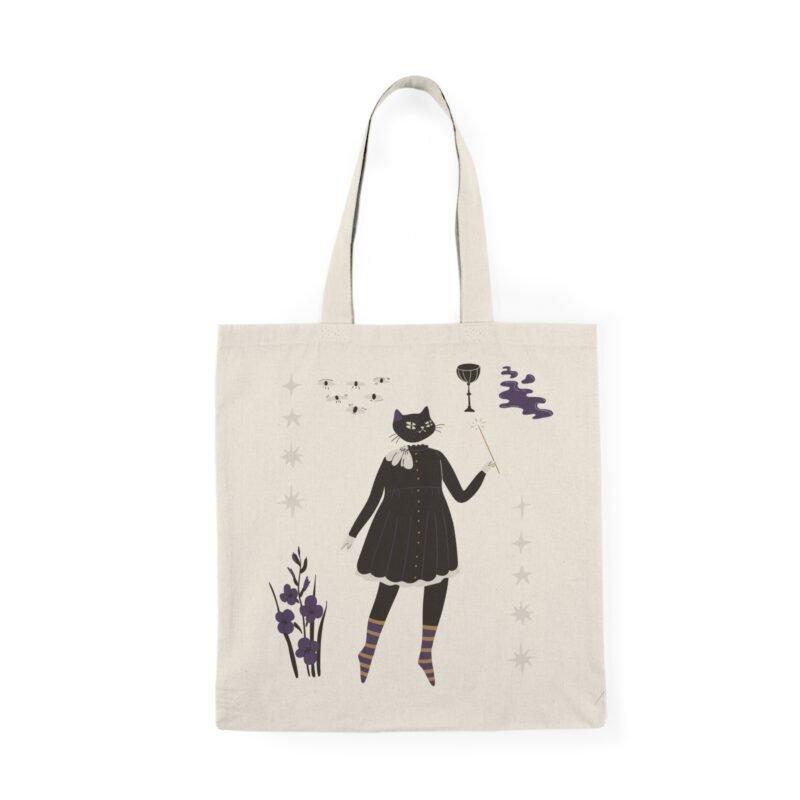 Cat & Candle Tote Bag