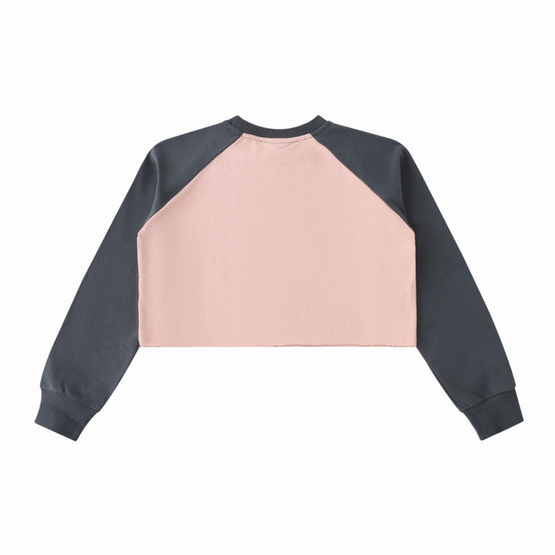 Get Over It Raglan Crop Sweat Shirt - Image 5