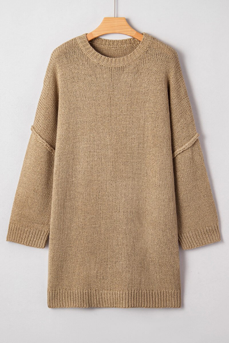 Carmel Slouchy Sweater Dress - Image 3