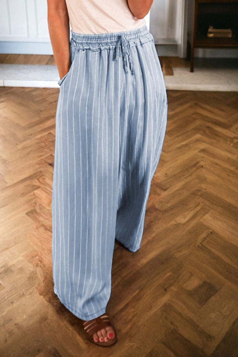 Sky Blue Stripe Trousers
