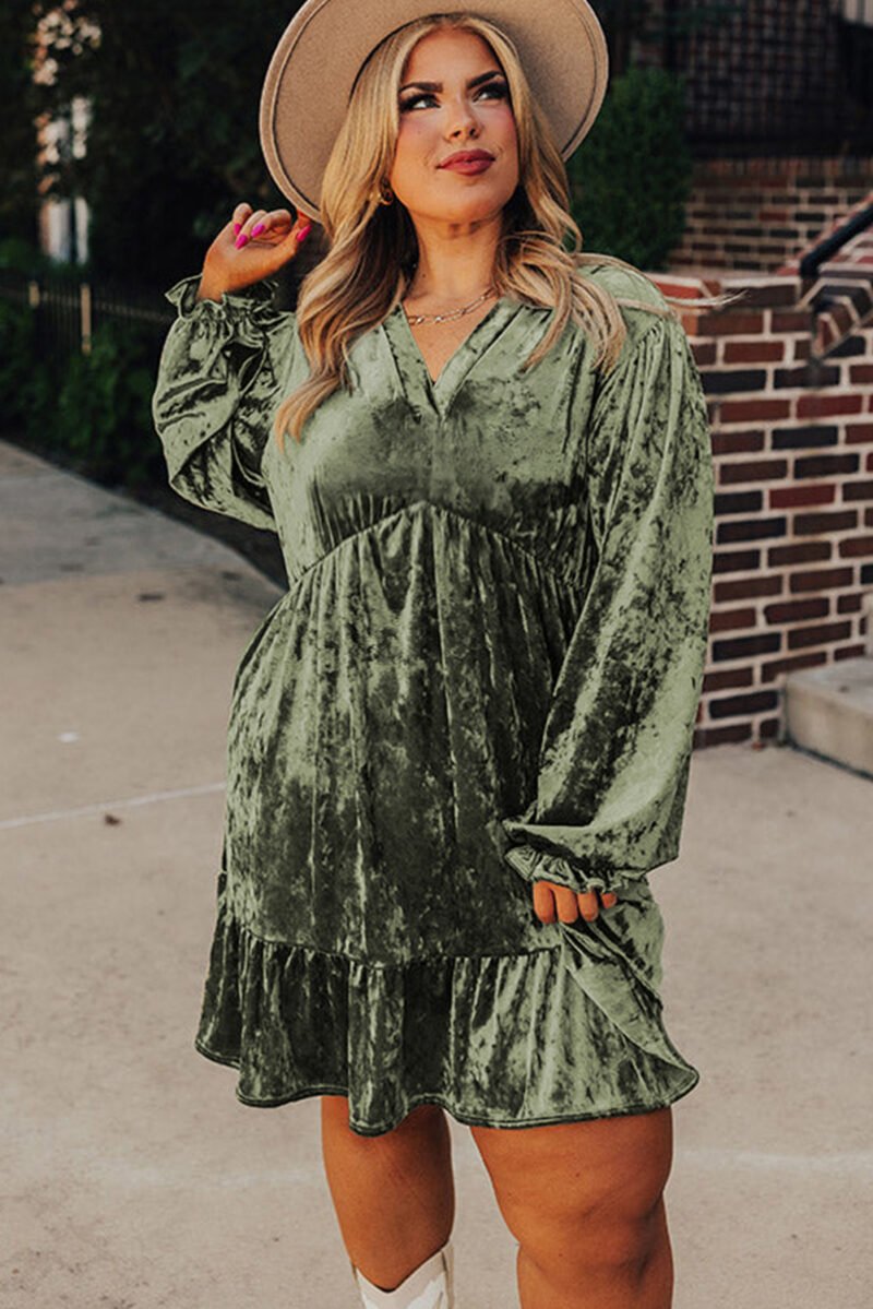 Chocolate Velvet Dress - Image 17