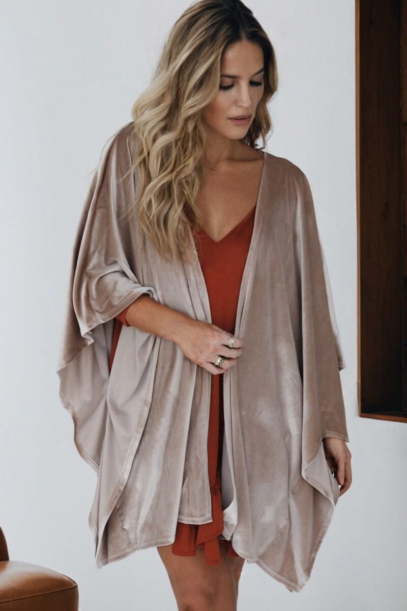 Velvet Smoke Kimono - Image 3
