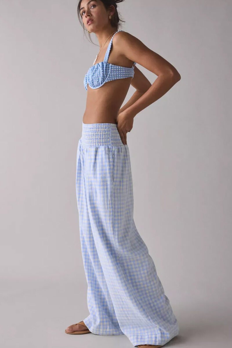 Gingham Slouch Pants - Image 4