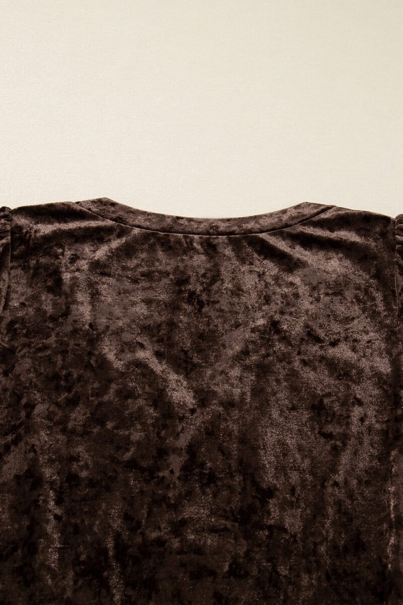Chocolate Velvet Dress - Image 8
