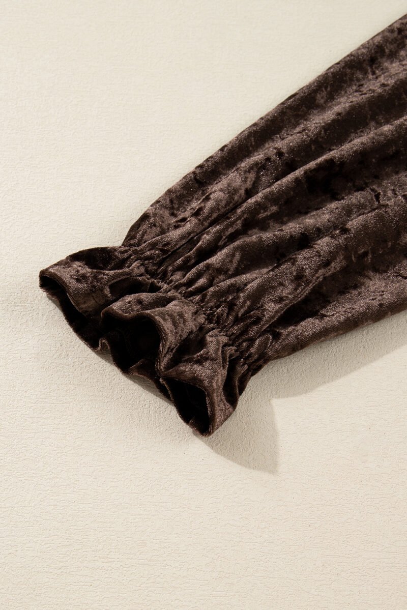 Chocolate Velvet Dress - Image 13