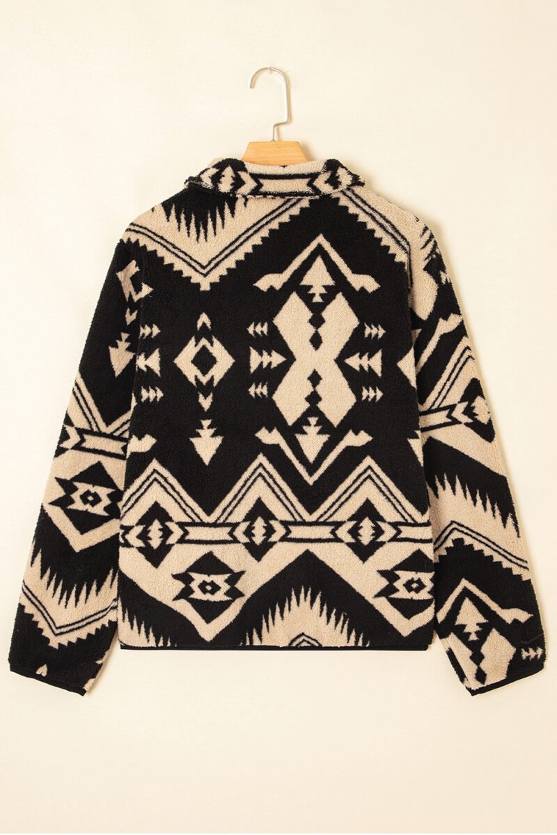 Black Western Half Zip Fleece - Image 4