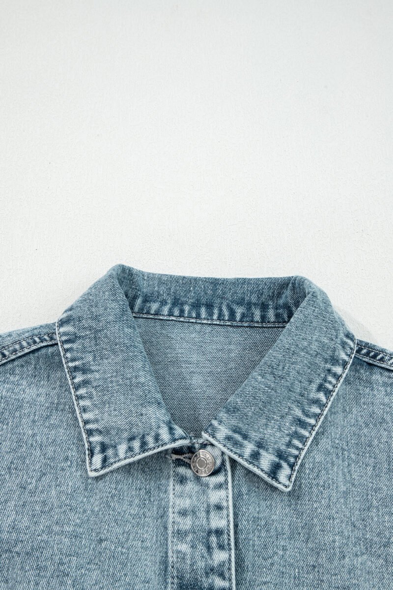 Demi Frayed Denim Vest - Image 8