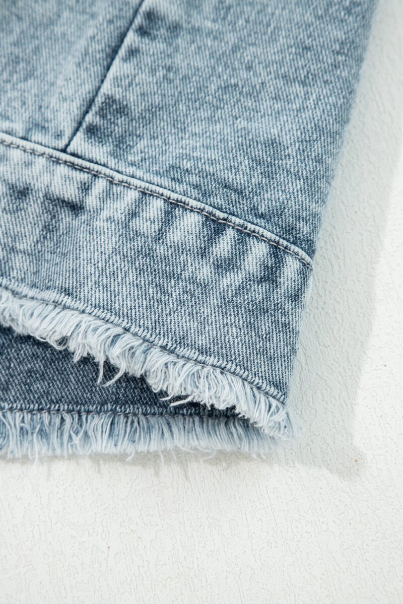 Demi Frayed Denim Vest - Image 4