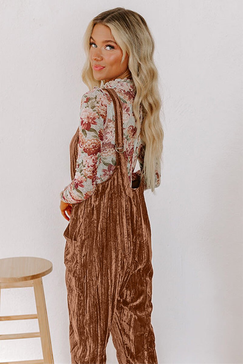 Velvet Coffee Jumpsuit - Image 3