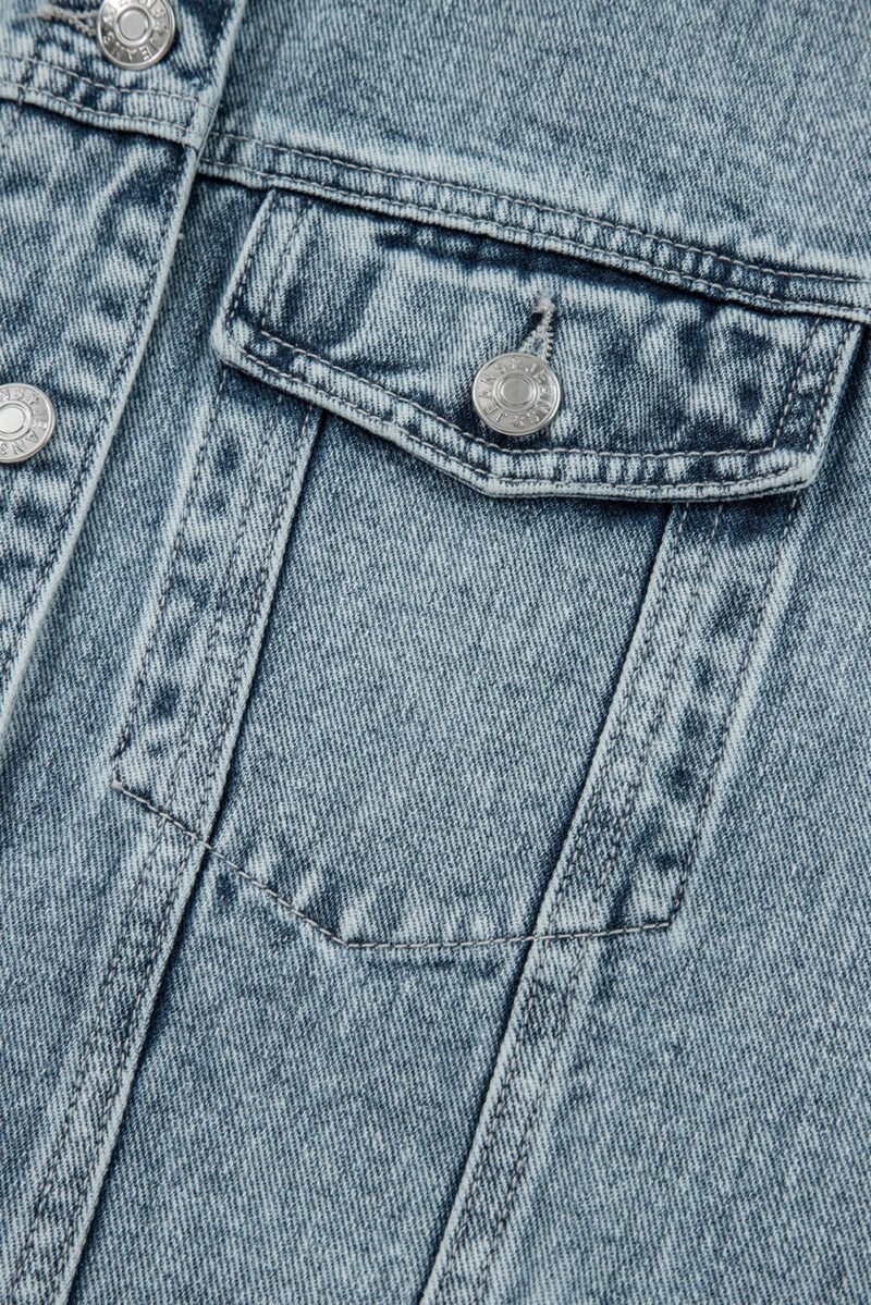 Demi Frayed Denim Vest - Image 7