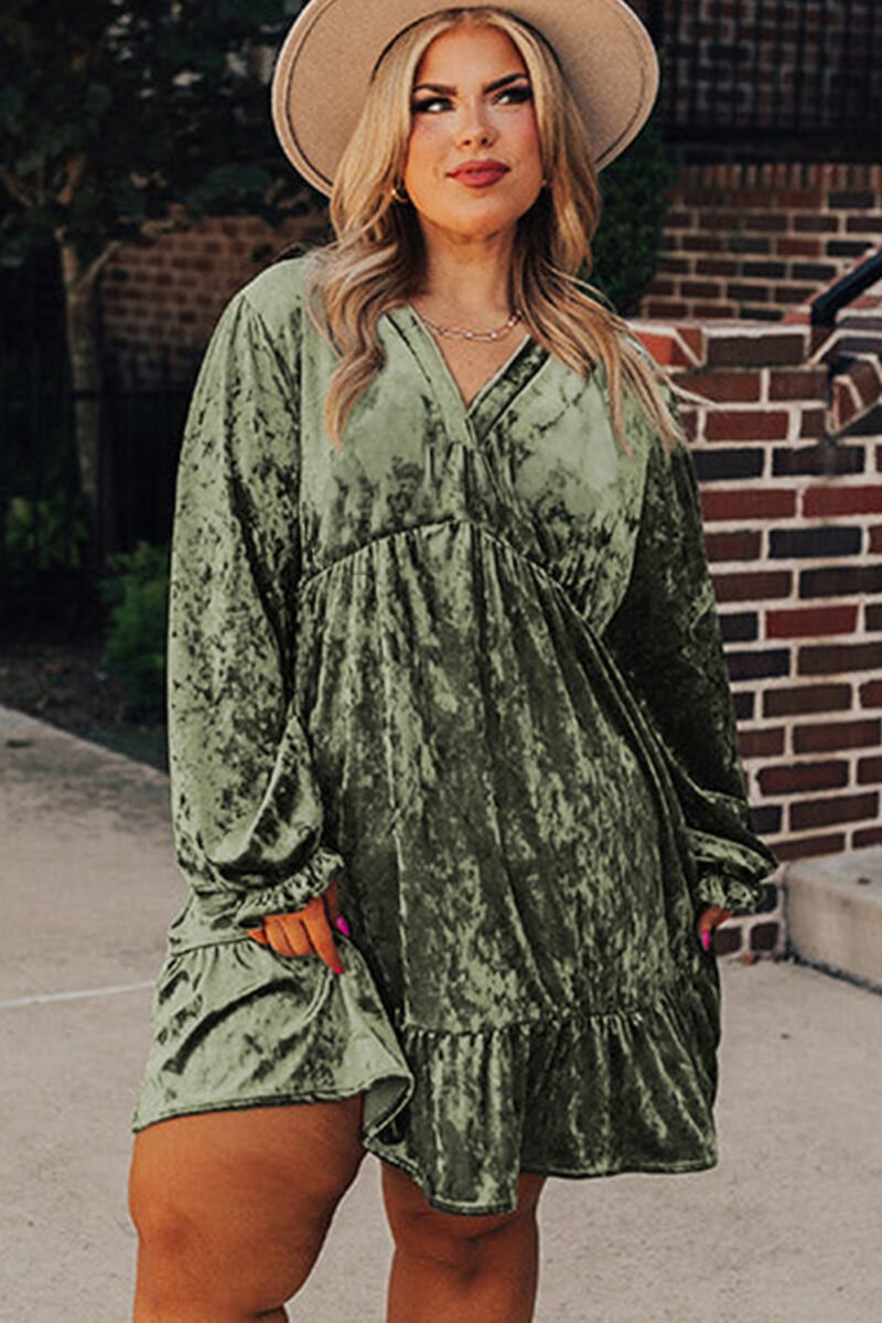 Chocolate Velvet Dress - Image 16