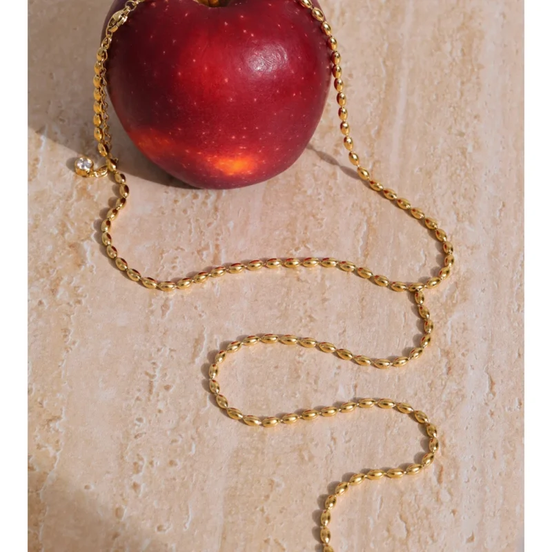Sirens Golden Pearl Necklace - Image 5