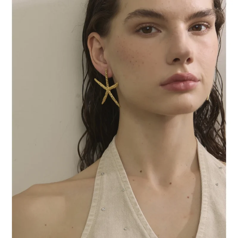 Gilded Sea Star Earrings - Image 5