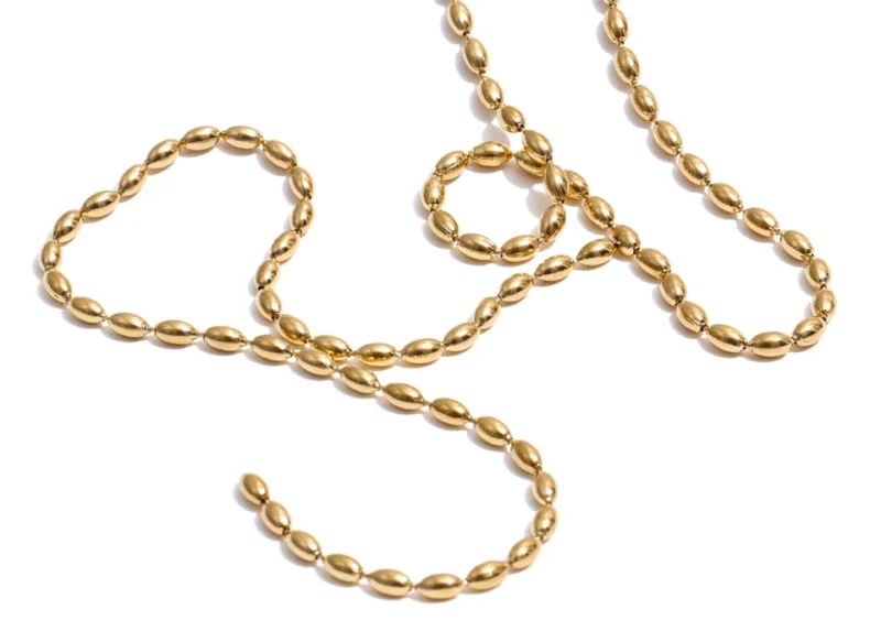 Sirens Golden Pearl Necklace - Image 6