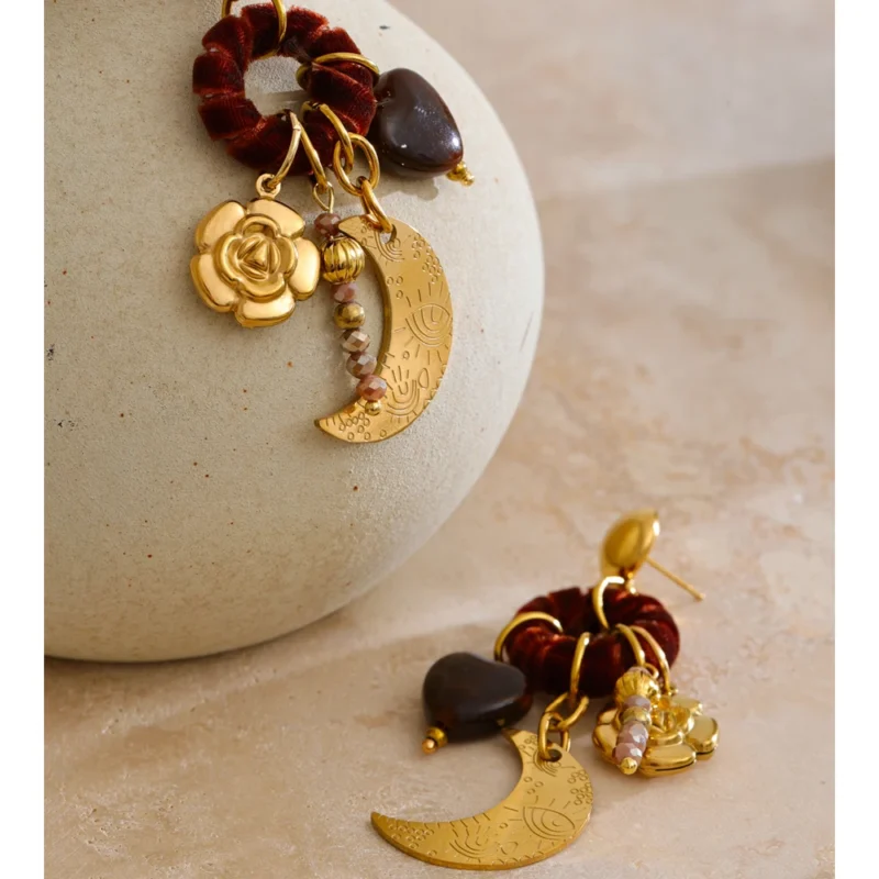 Moonlit Rose Earrings - Image 2