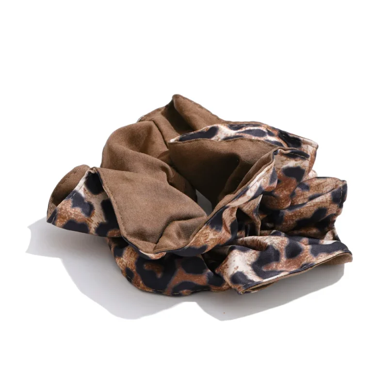 Dark Leopard Scrunchy - Image 5