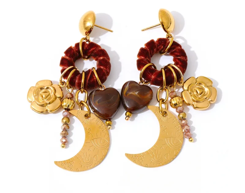 Moonlit Rose Earrings