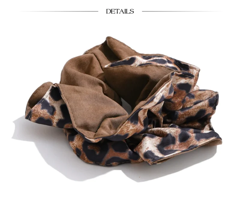 Dark Leopard Scrunchy - Image 7