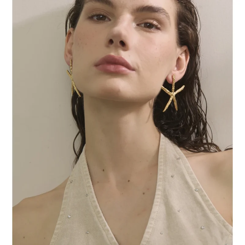 Gilded Sea Star Earrings - Image 3