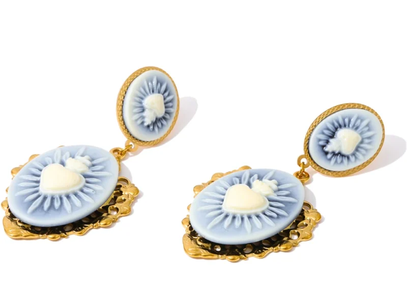 Sacred Heart Drop Earring - Image 6