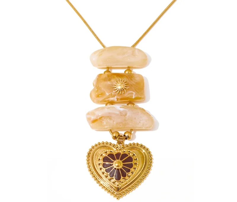 Hearts and Stones Necklace