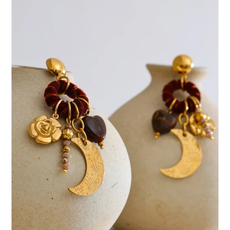 Moonlit Rose Earrings - Image 5