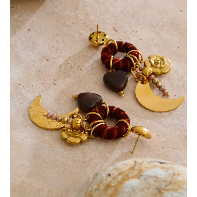 Moonlit Rose Earrings - Image 4