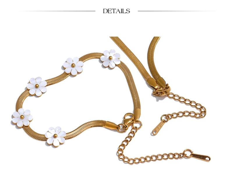Daisy Chain Necklace and Bracelet - Image 9