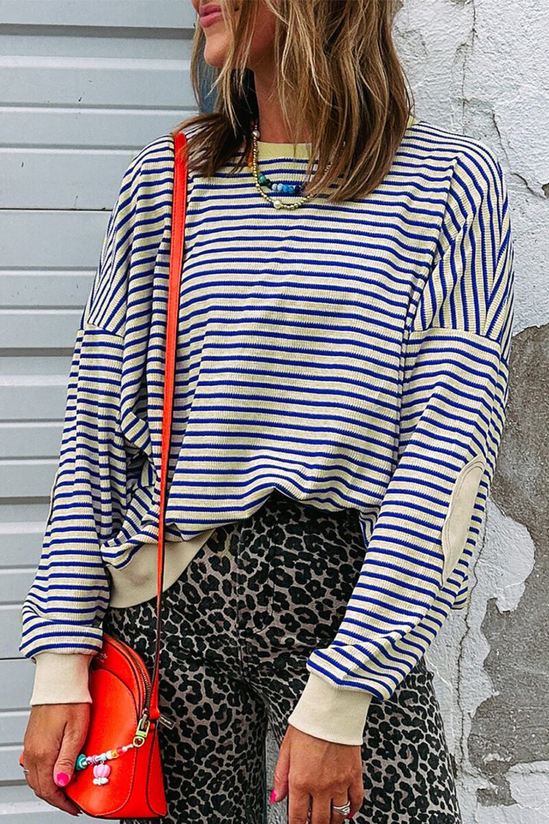 Sailor Blue Stripe Sweatshirt