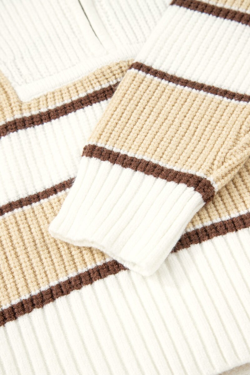 Half Zip Drop Shoulder Sweater - Image 11