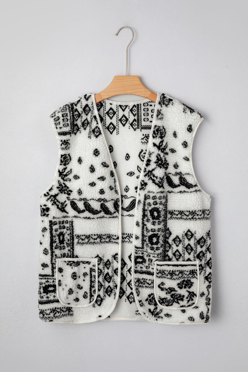 Sienna Sherpa Vest Jacket - Image 3