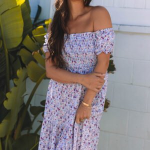 Purple Bubble Maxi Dress