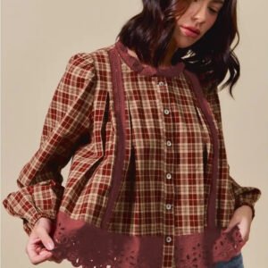 Red Dahlia Plaid Shirt