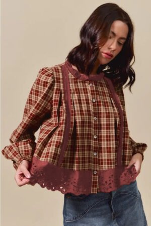 Red Dahlia Plaid Shirt