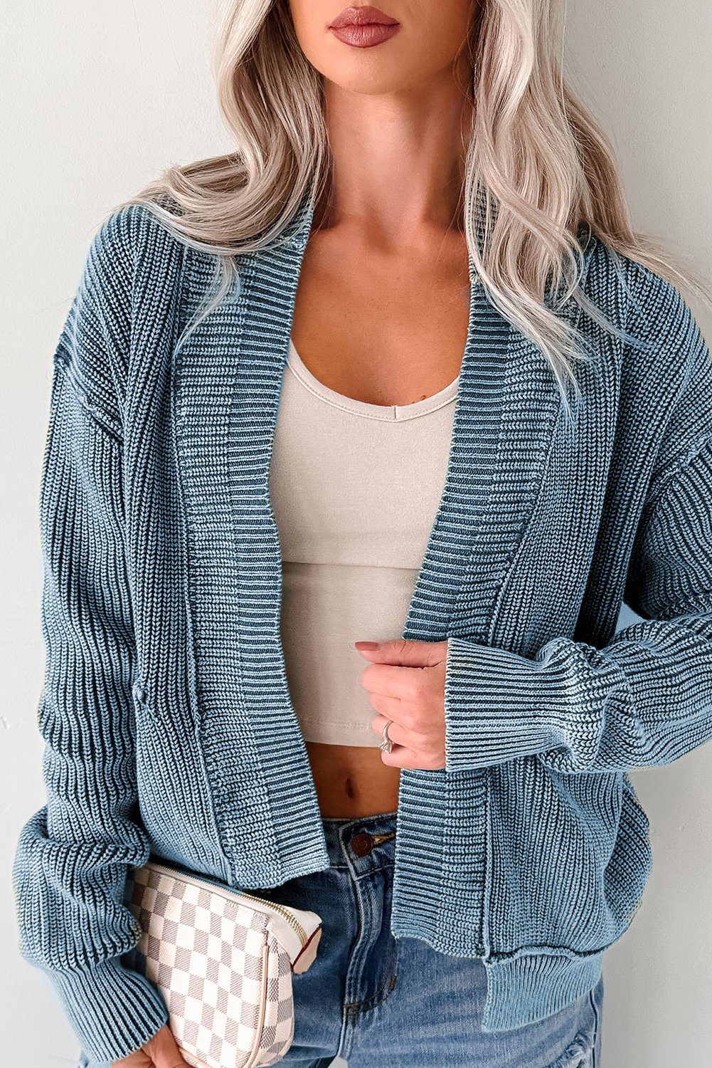 Evergreen Mineral Wash Cardigan