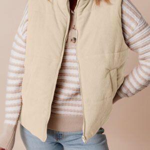 Corduroy Puffer Vest