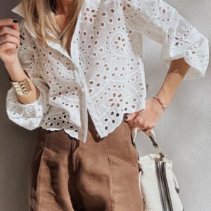 Eyelet Embroidered Blouse