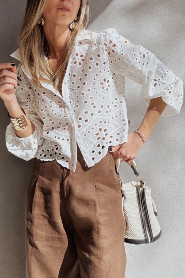 Eyelet Embroidered Blouse