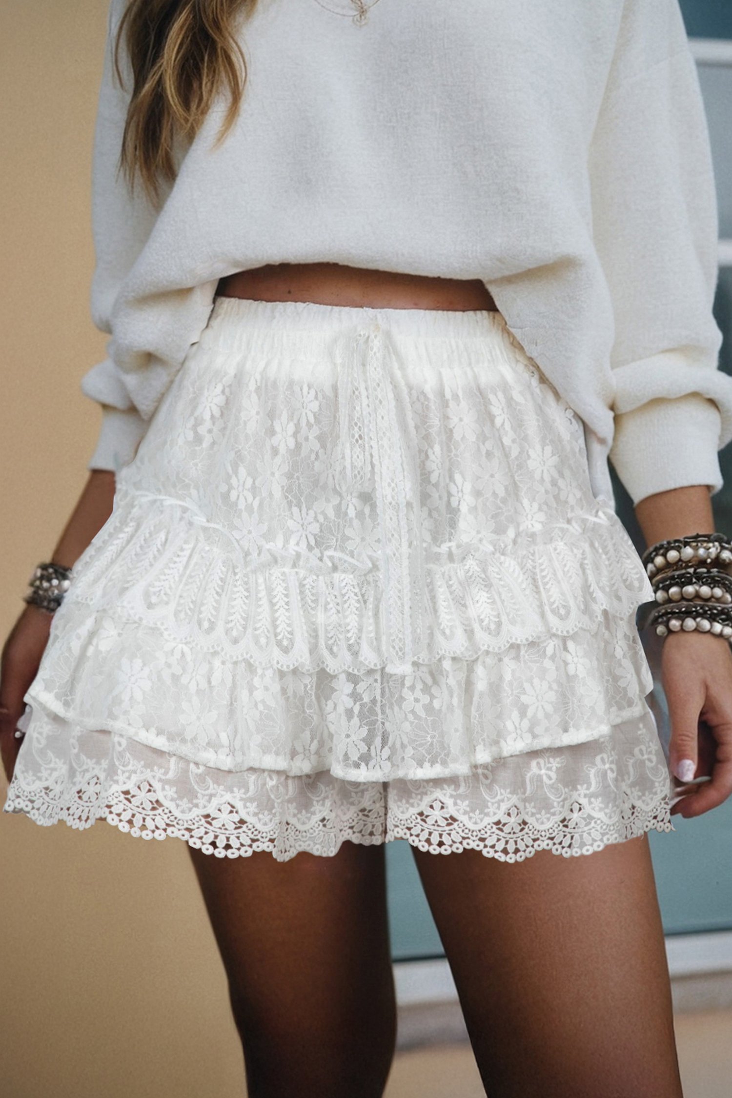 Soft Moonrise Lace Skirts