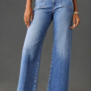 Straight Leg Cropped Jeans