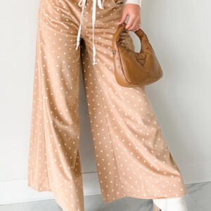 Polka Dot Wide Leg Pants
