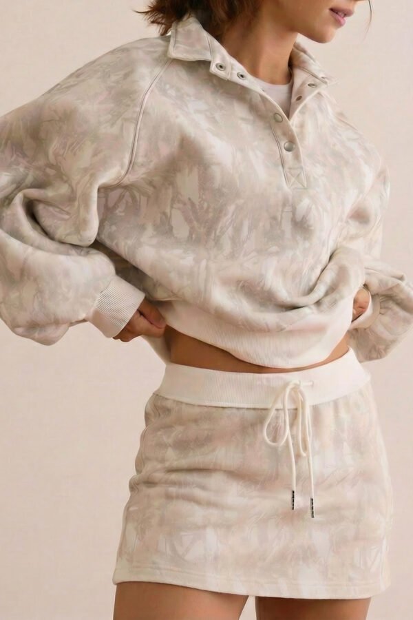White Woodland Mini Skort Set