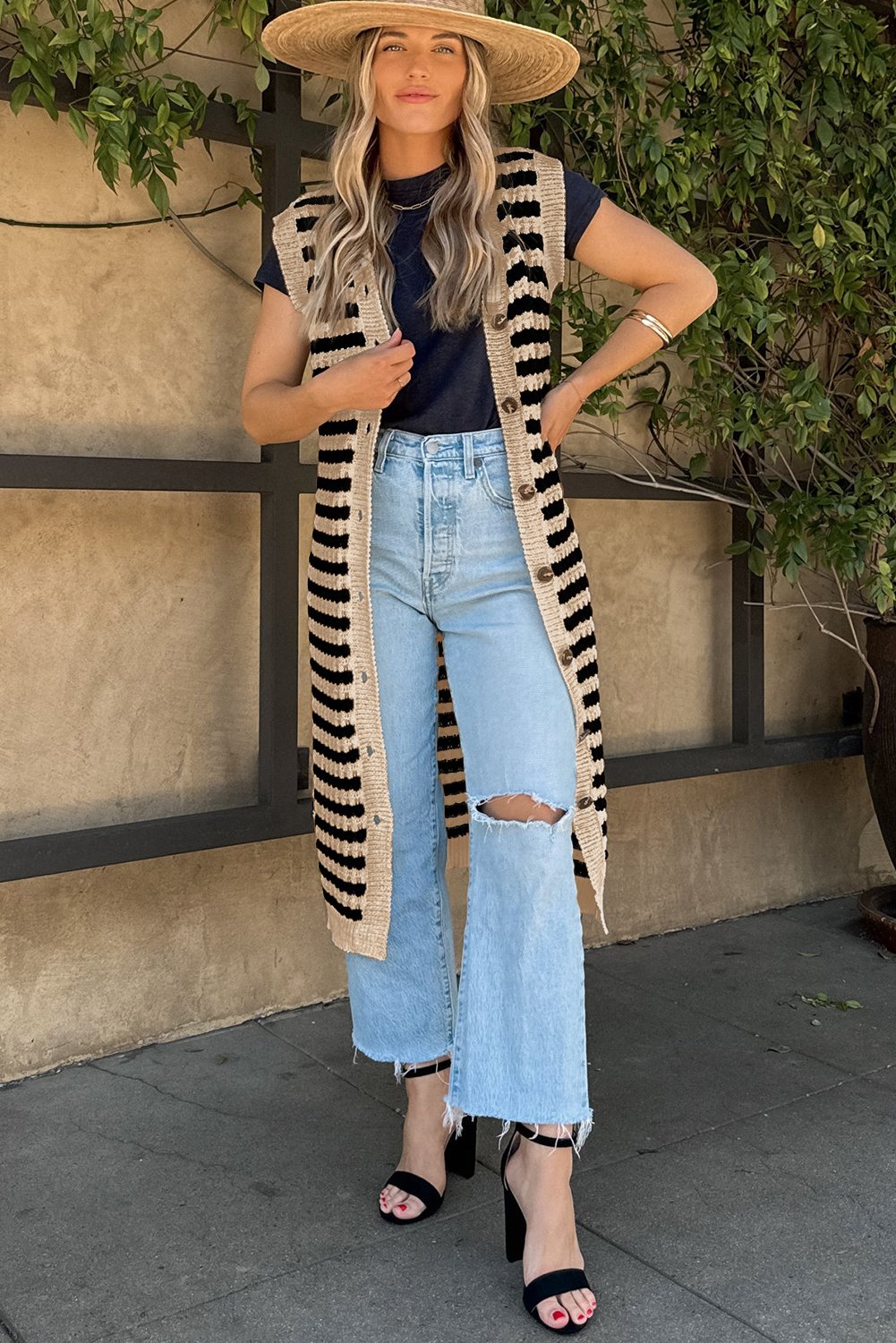 Fine Line Pencil Midi Sweater Dress - Image 10