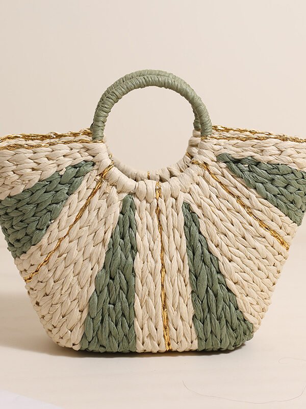 Sunburst Woven Market Tote