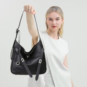 Midnight Buckle Shoulder Bag