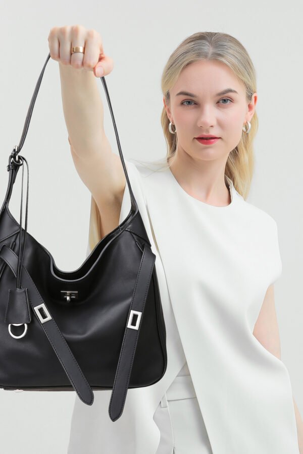 Midnight Buckle Shoulder Bag