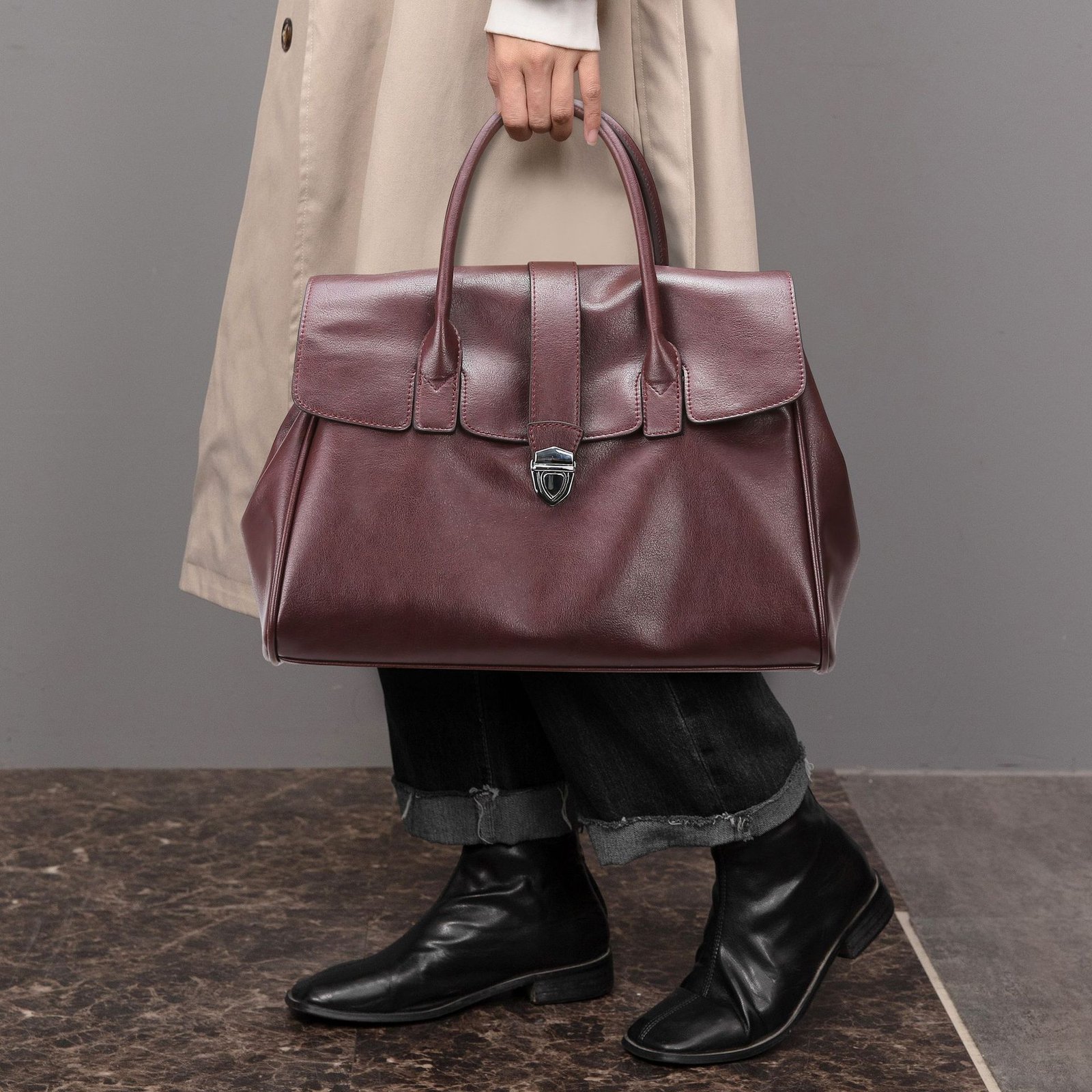 Bordeaux Revival Satchel